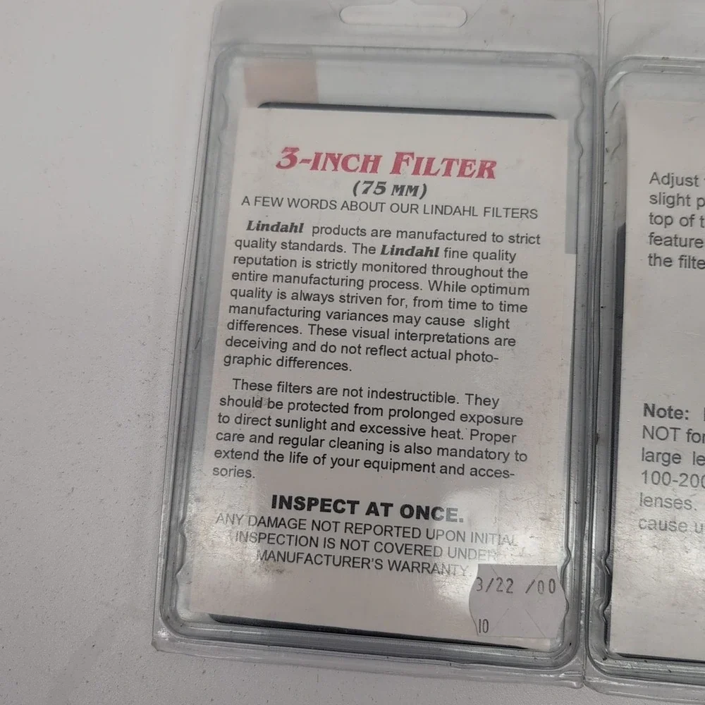 Lindahl Drop in Soft Rings Diffusion Filters Soft Efx Swirl 6 Point Cross UV Dif